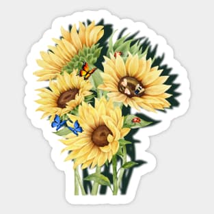 Beautiful Sunflowers Sticker